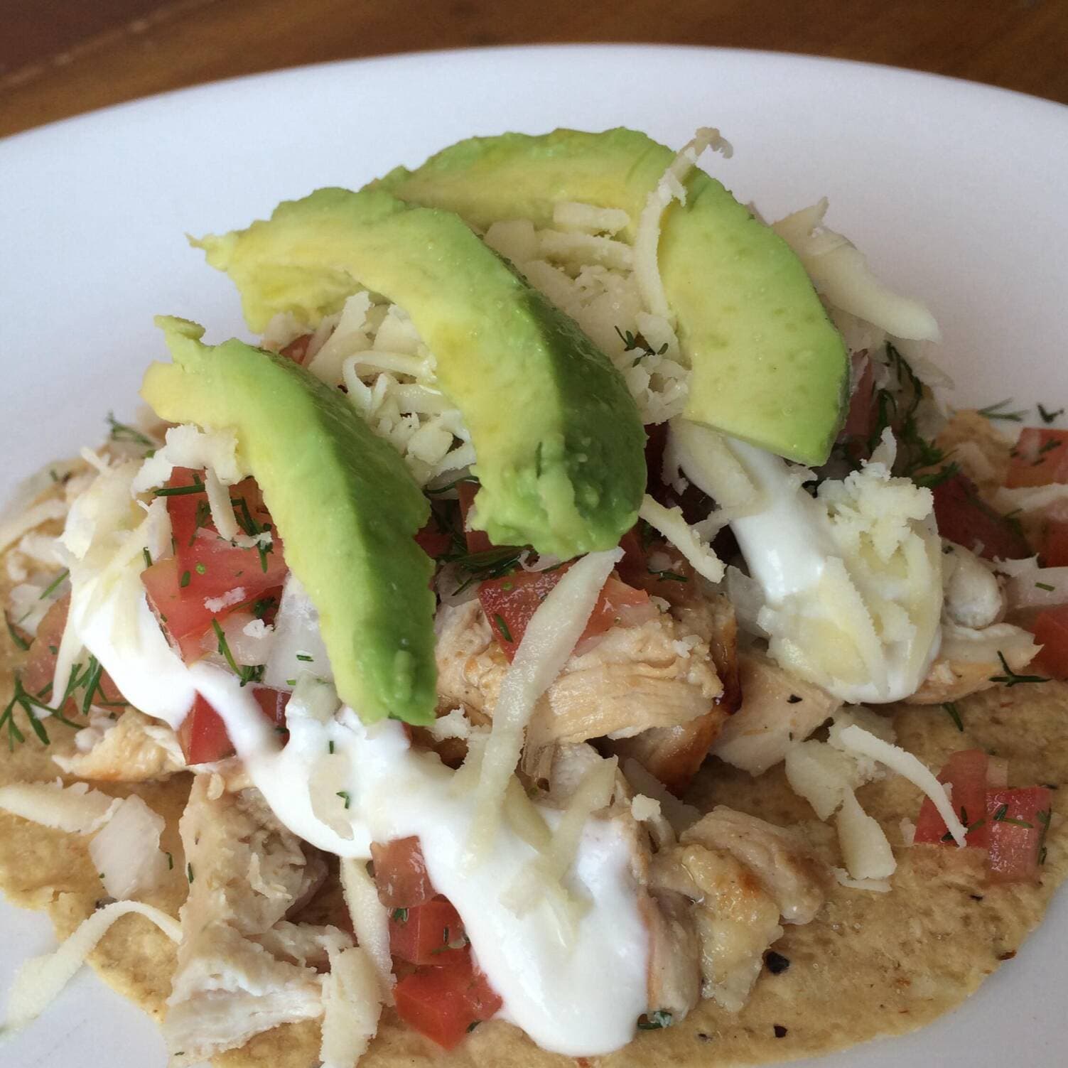 Tostadas de Pollo