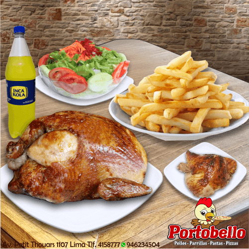 1 Pollo y 1/4