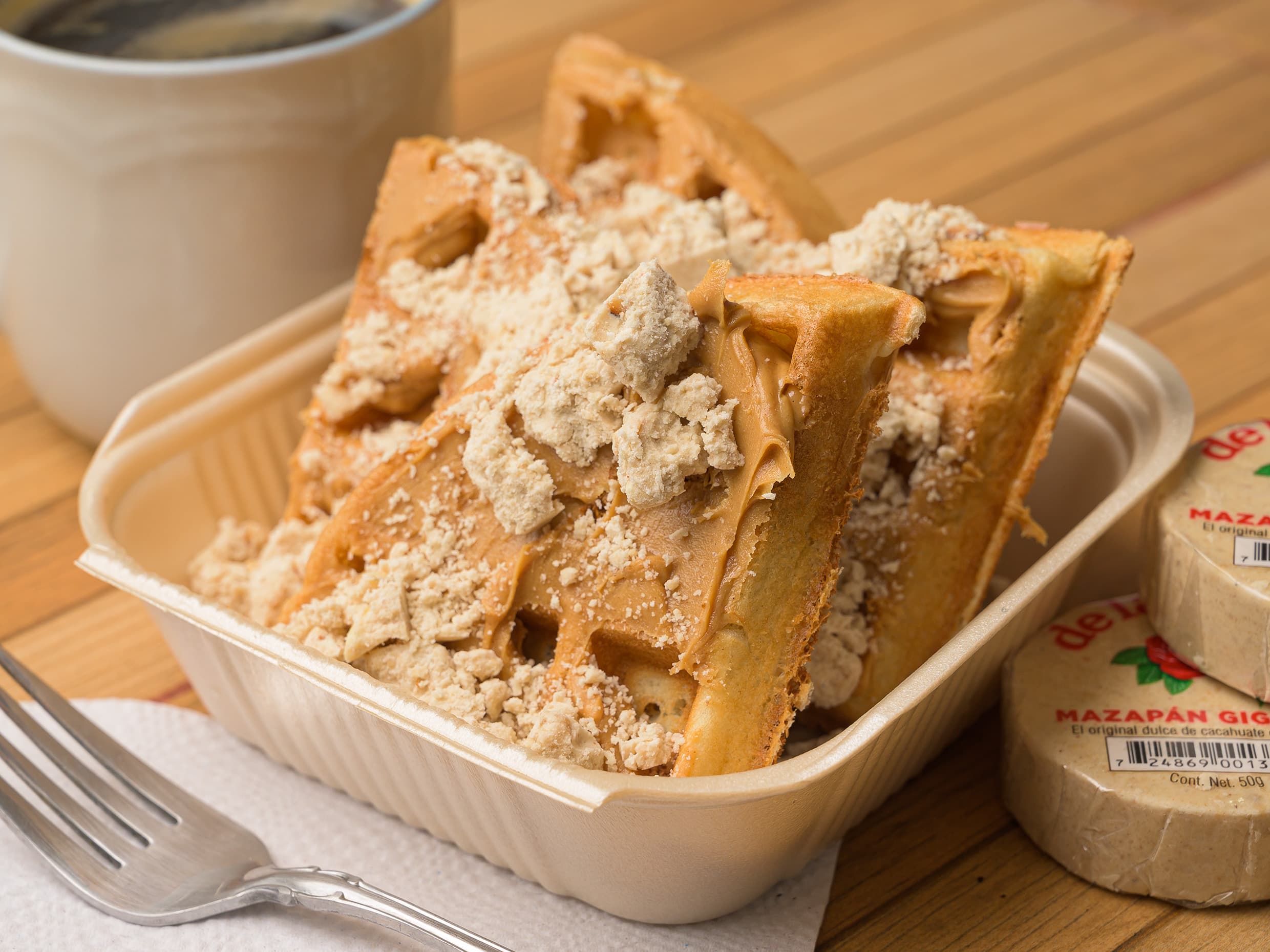 Waffle de Mazapán