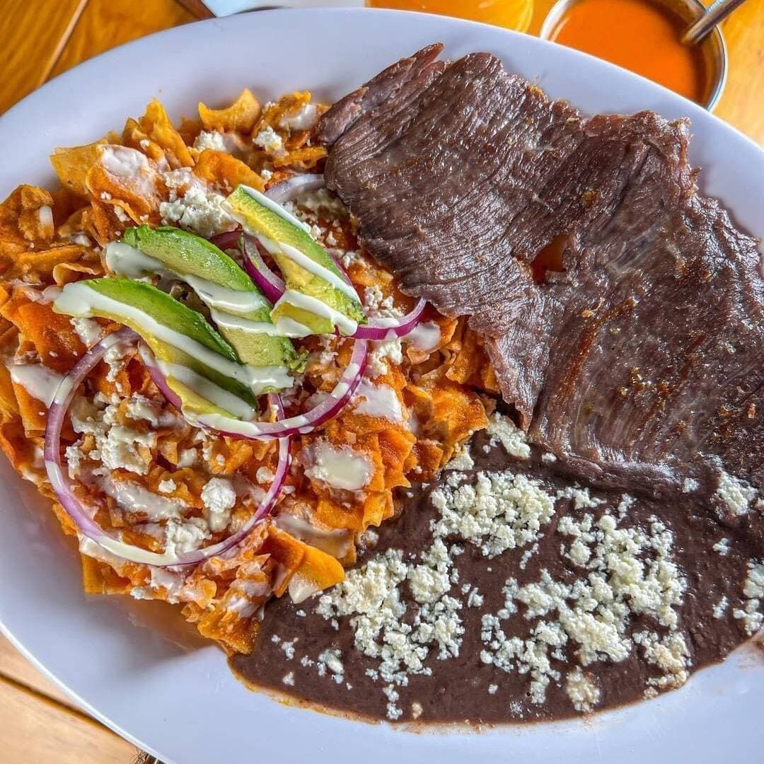 Chilaquiles con carne