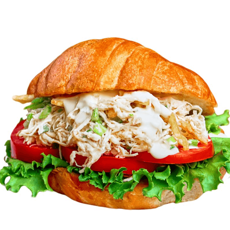 Sándwich Croissant de Pollo con Apio
