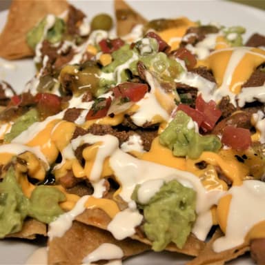 Nachos con Asada promo