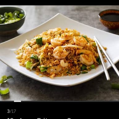 Arroz Frito con Camarones ( Medio )