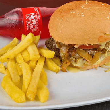 Combo Hamburguesa Sencilla+ Papas+bebida