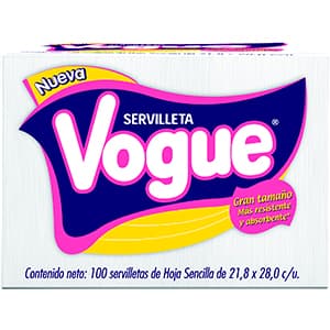 SERVILLETAS VOGUE 100 PZA