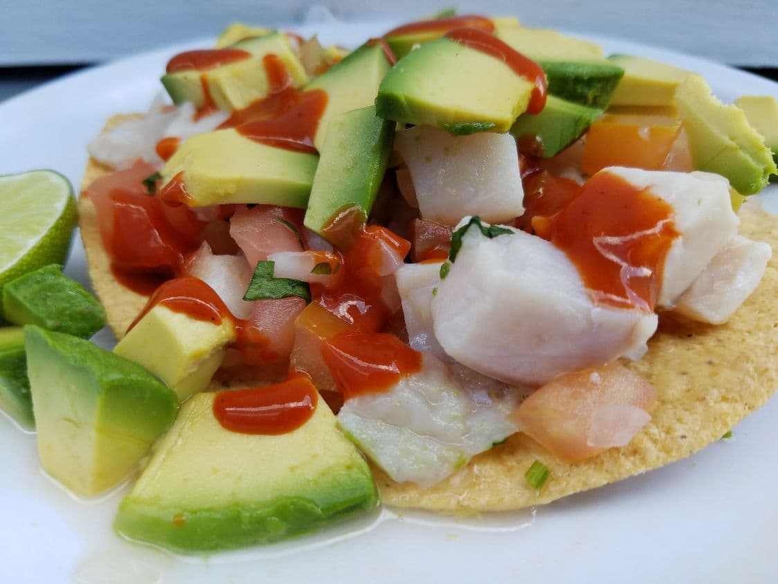 Tostada de Pescado