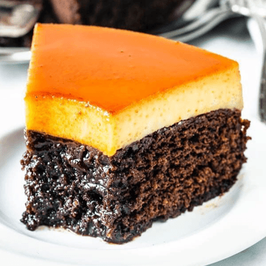 Rebanada de pastel imposible