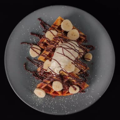 Waffle Nutella con Plátano