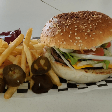Promo Del Gusto Hamburguesa Con Papas + Soda