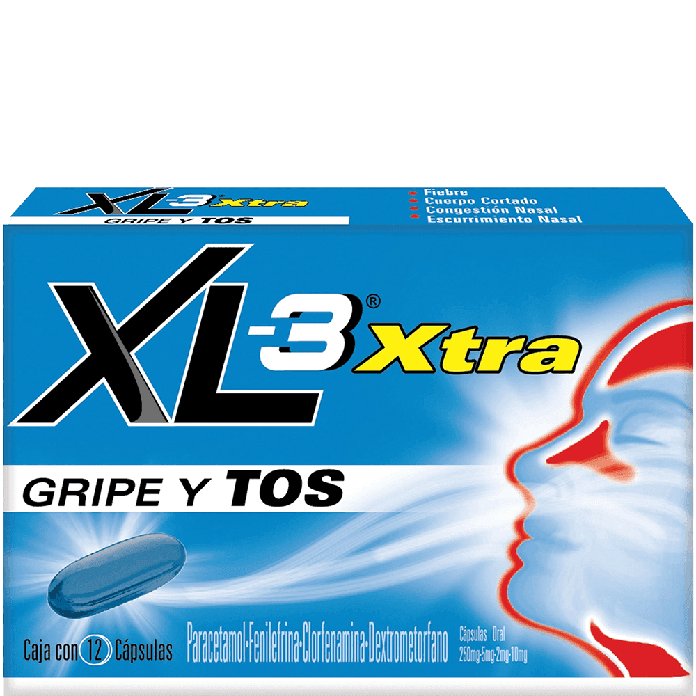 PASTILLAS XL-3 XTRA 12 CAPSULAS CAJA