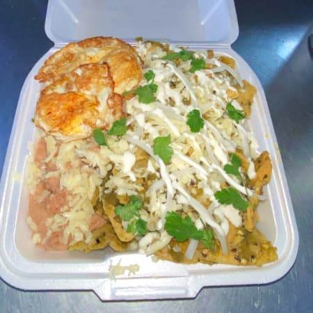 Desayuno Chilaquiles VERDES