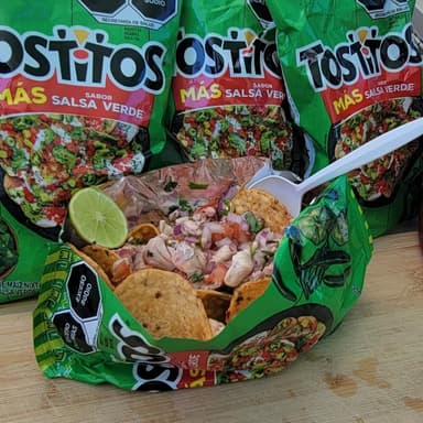 Tosti-Ceviche de Camarón Curtido