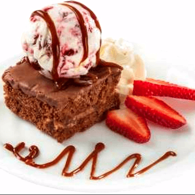 Brownie con Helado Personal