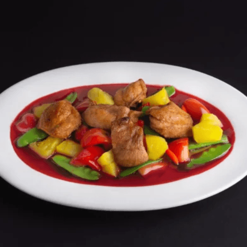 Pollo en Trozos con Piña