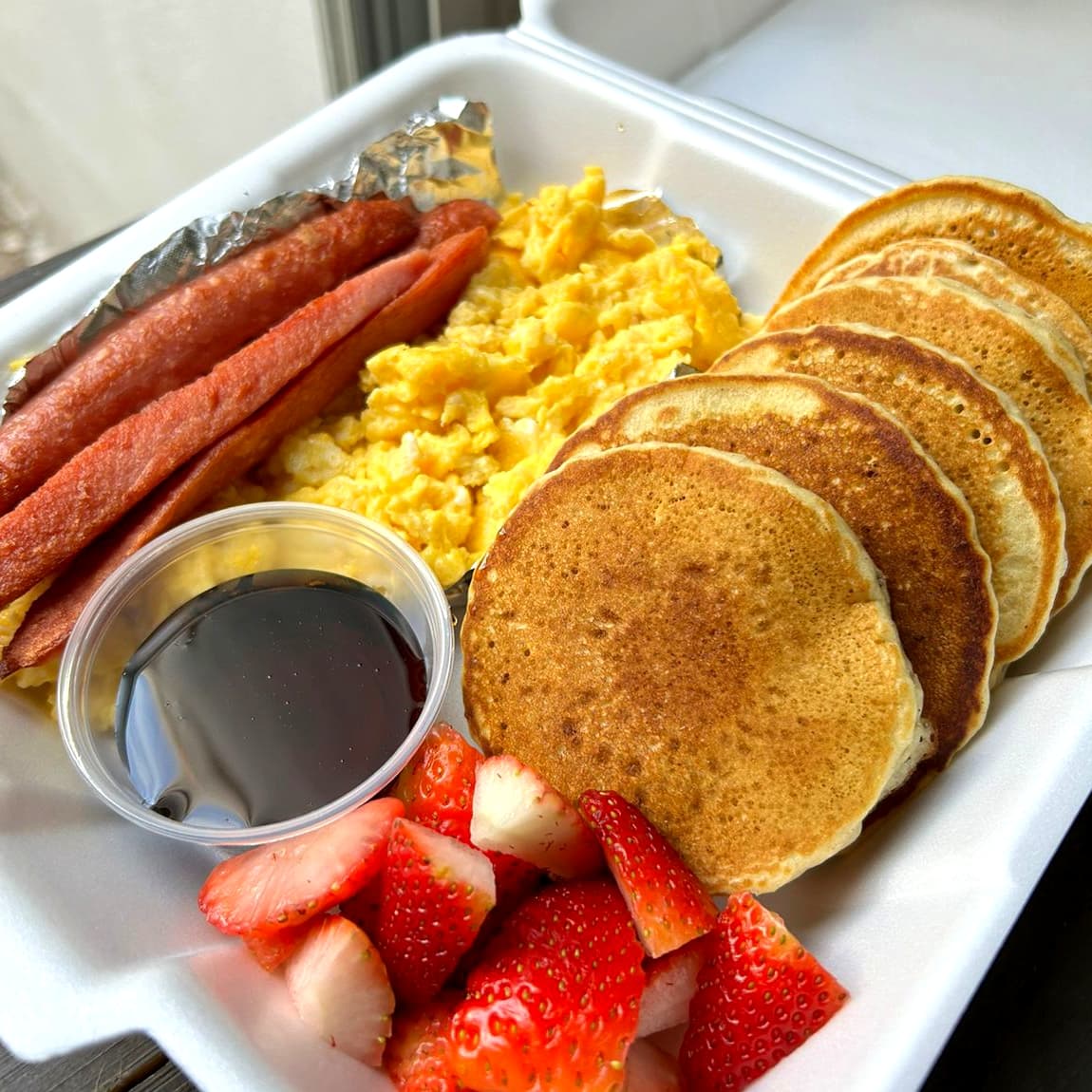 Mini Hotcakes Con Huevo al Gusto