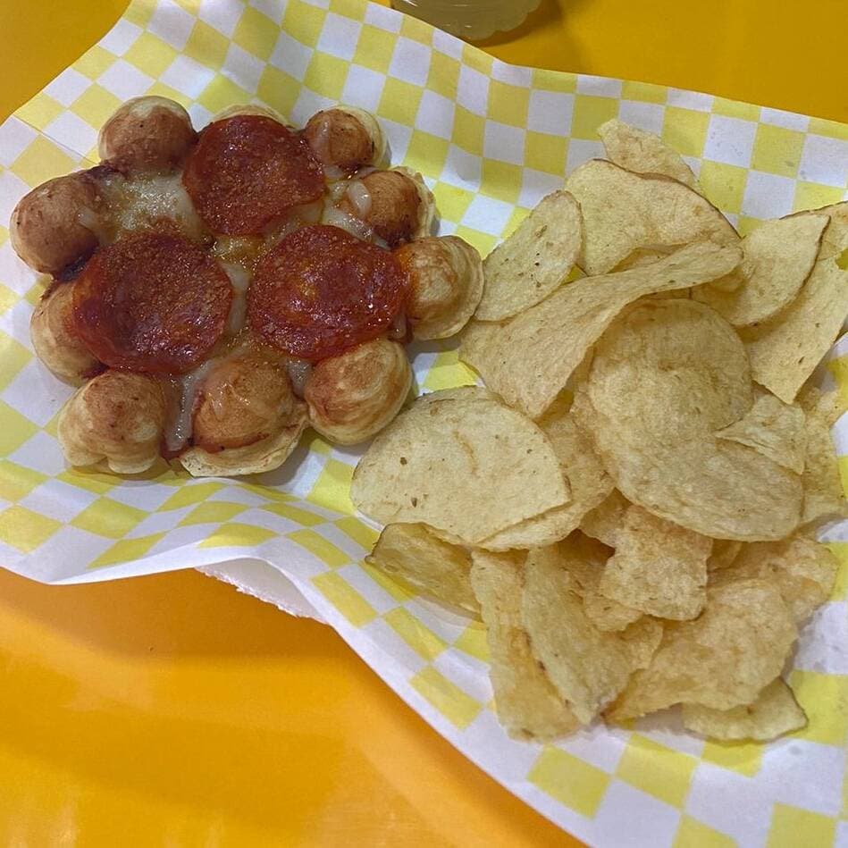 Mini Waffle Pizza