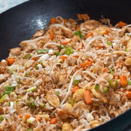 Arroz Frito + Carne de Res + Papitas Fritas