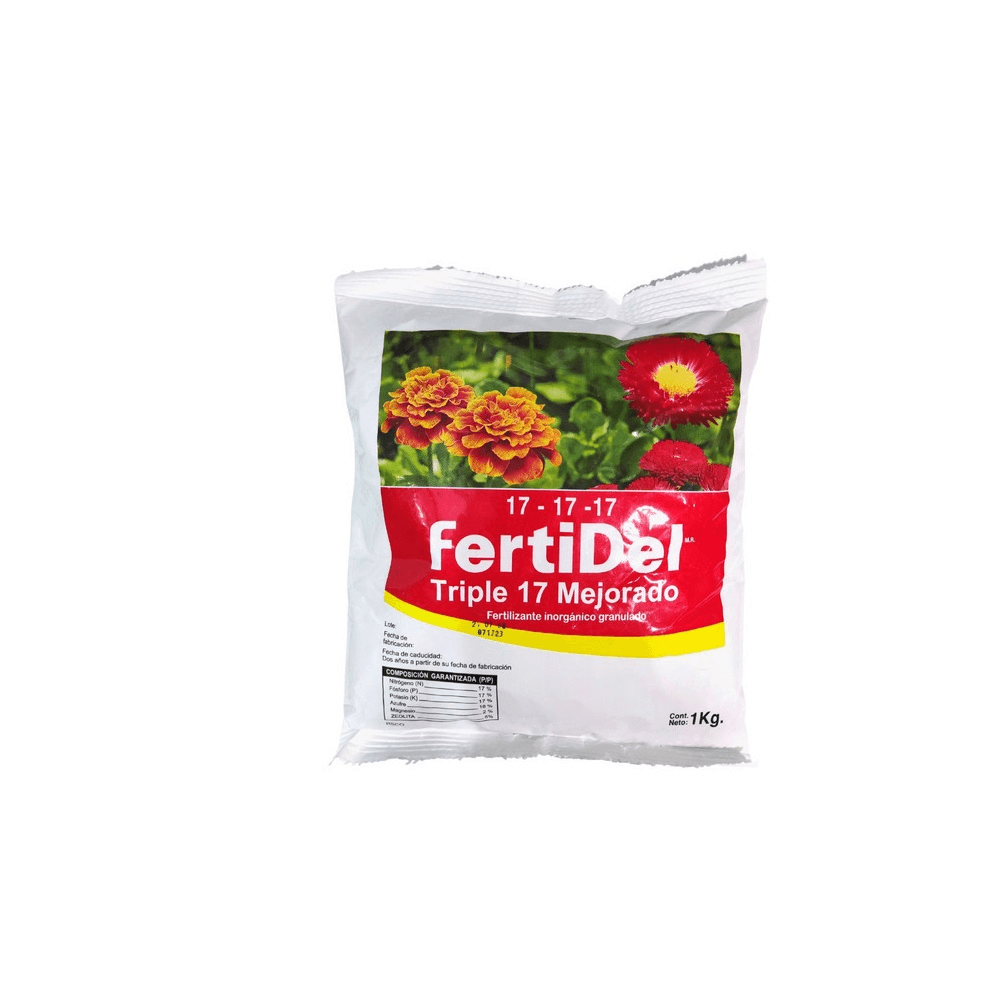 FERTILIZANTE TRIPLE 17 MEJORADO 1KG
