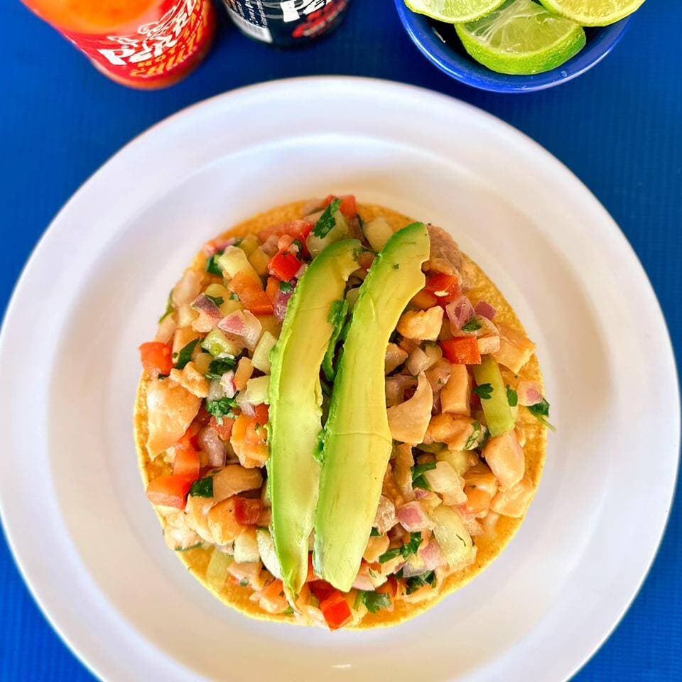 Tostada de Ceviche de Pescado