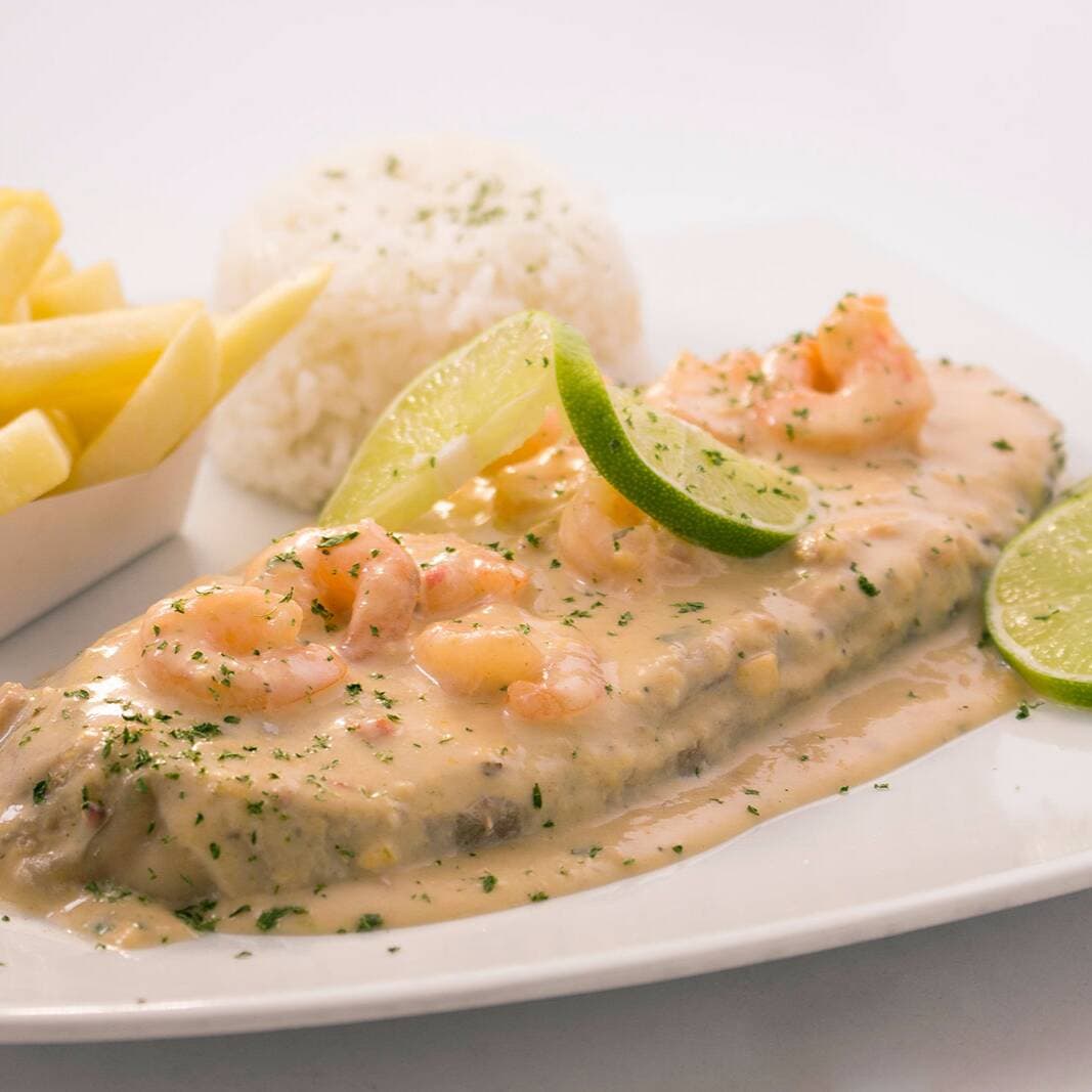 Bagre en salsa de camarones 350gr.