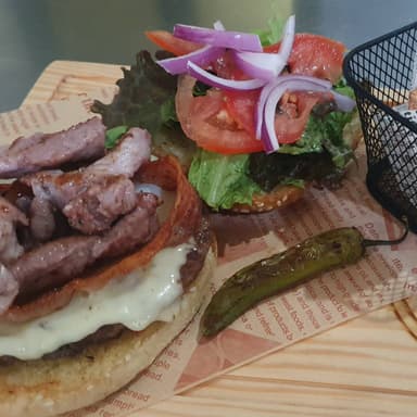Hamburguesa de Arrachera