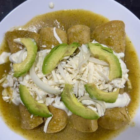 Enchiladas Verdes Sencillas