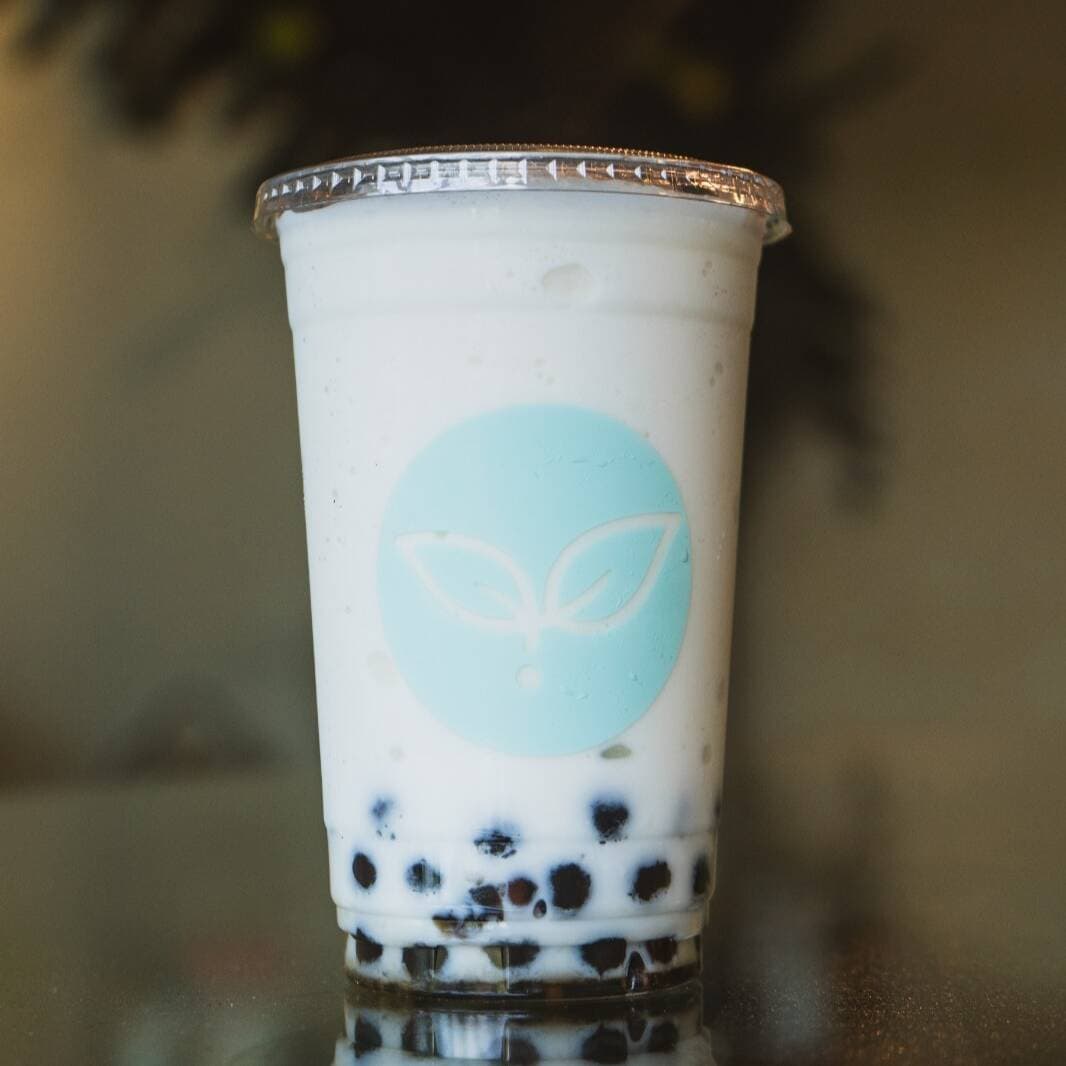 Frappe de chocolate blanco con tapioca