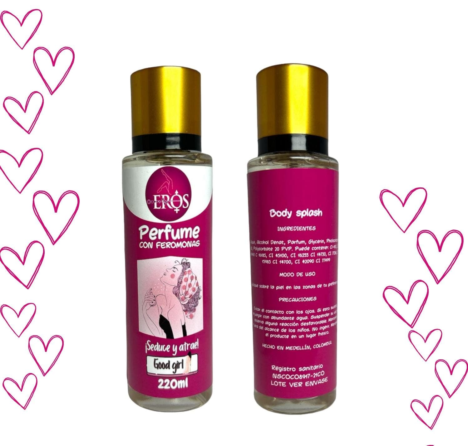 Perfume con feromonas femeninos 220 ml