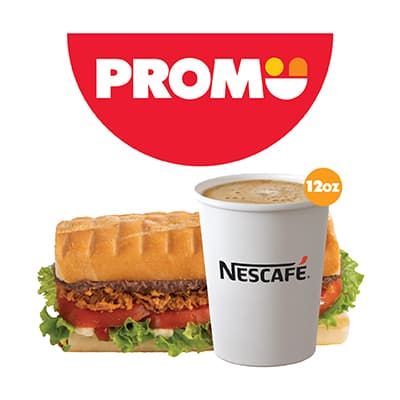 Sandwich Carne Mechada Musi + Nescafe Latte Vai...