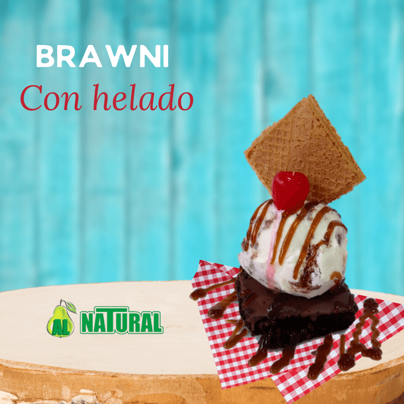 Brownie con Helado