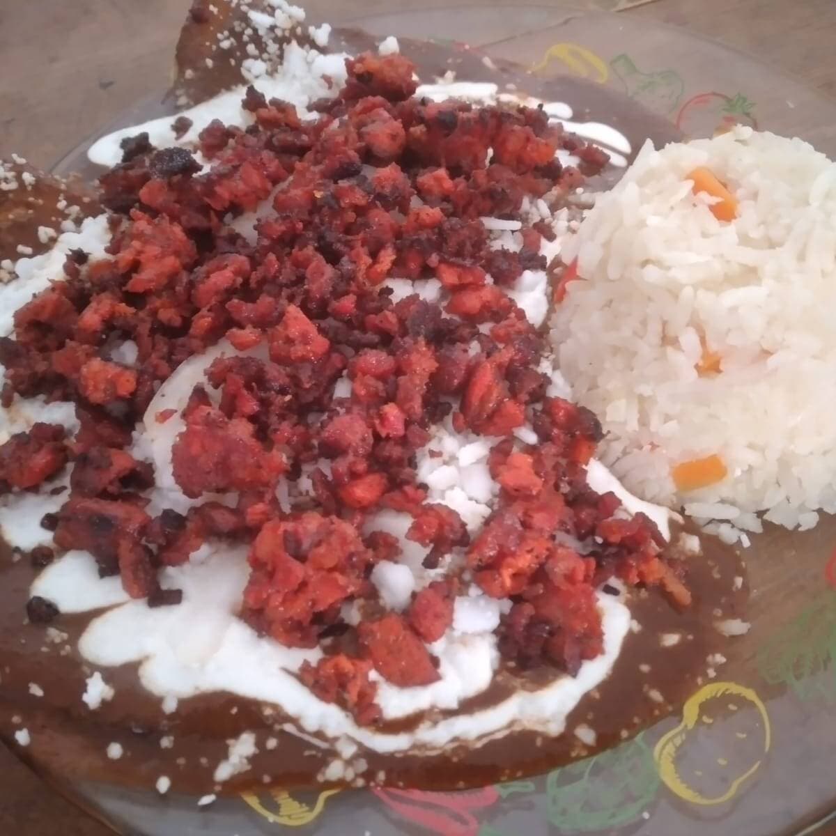 Enmoladas de Chorizo
