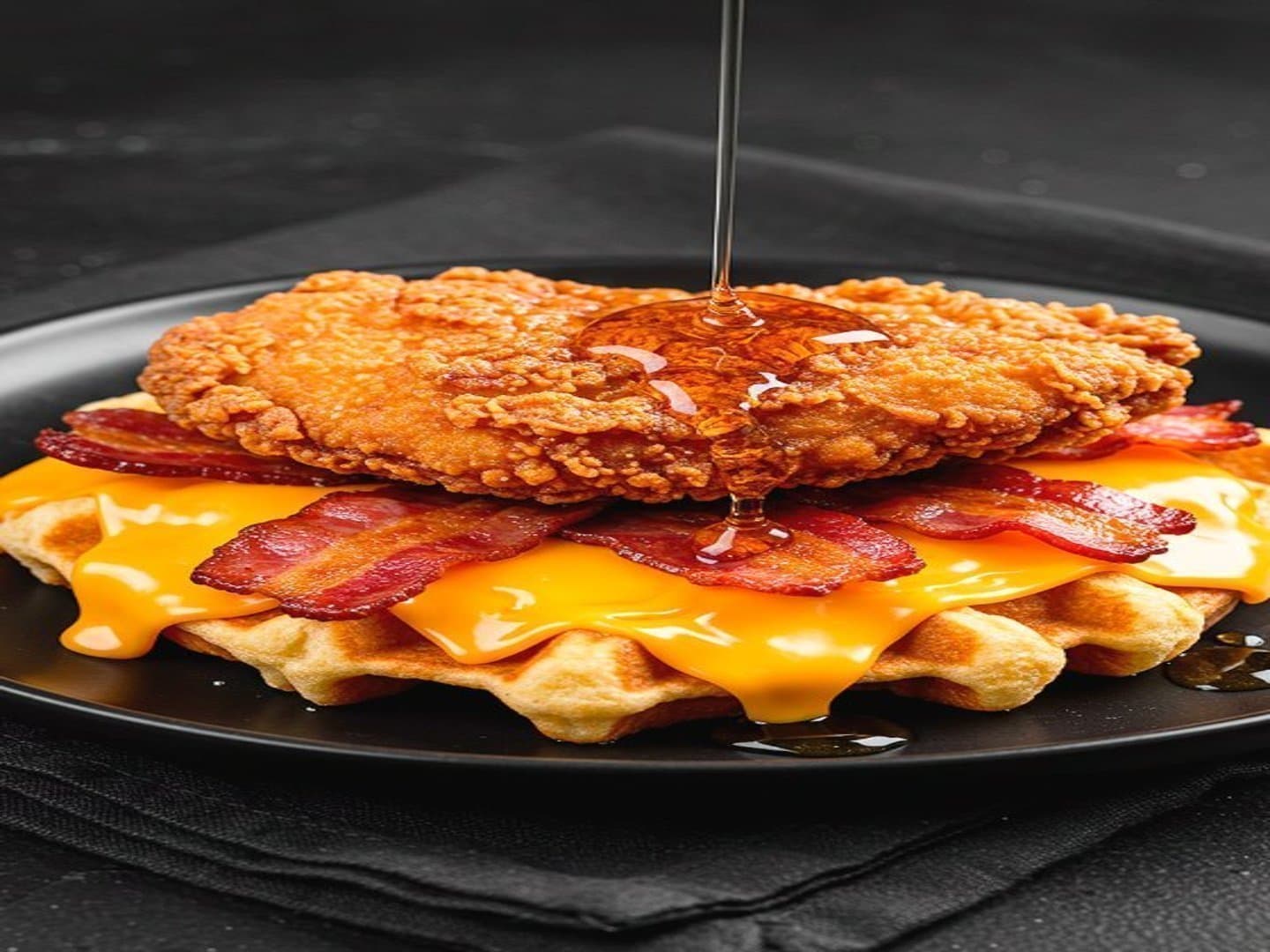 Waffle de pollo Crispy