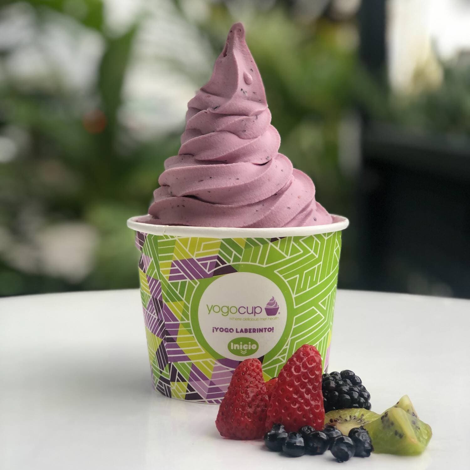1 Litro de Helado de Yogur Sabor Frutos Sin Azucar