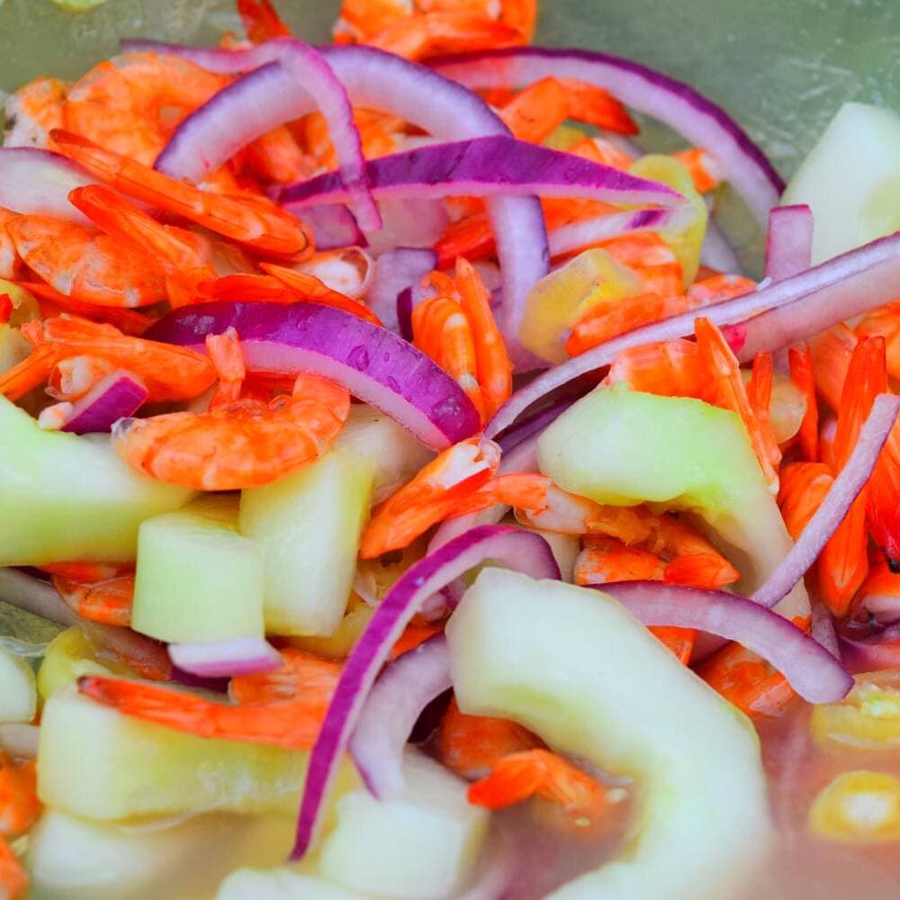 Camarón Seco en Aguachile