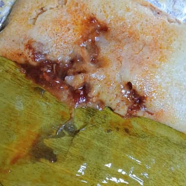 Tamal oaxaqueño Adobo con puerco