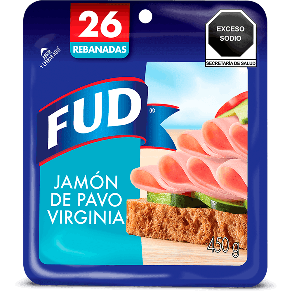 JAMON DE PAVO VIRGINIA 450GR FUD