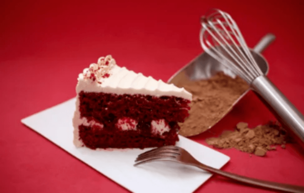 Pastel red velvet (rebanada)