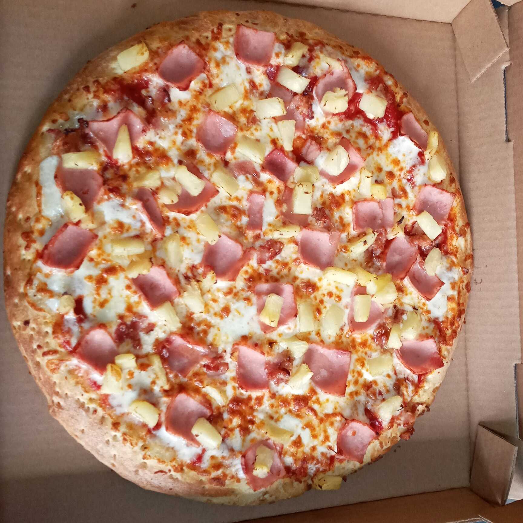 Pizza Grande Hawaiana con Tocino