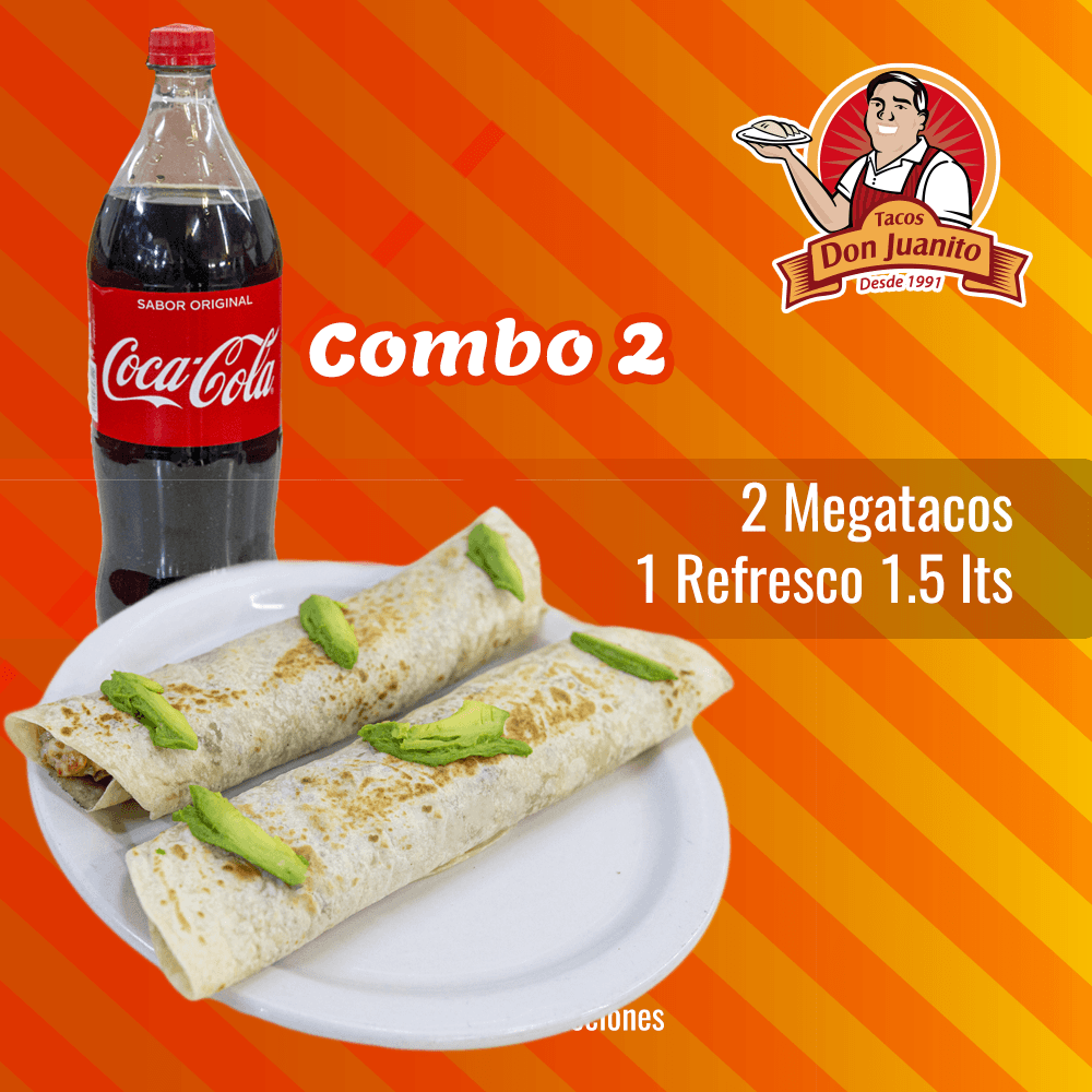 COMBO #2 - 2 Megatacos y Refresco
