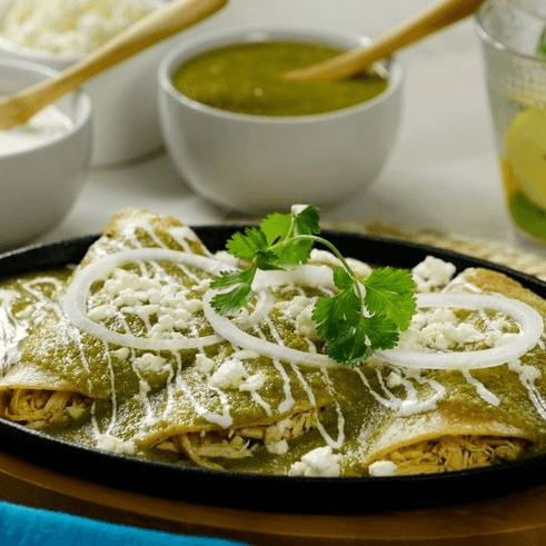 Enchiladas Verdes o Rojas