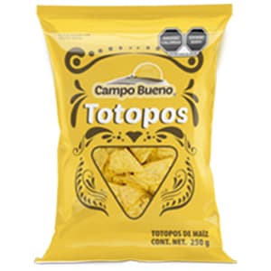 TOTOPOS DE MAIZ CAMPO BUENO FRITOS 250 G