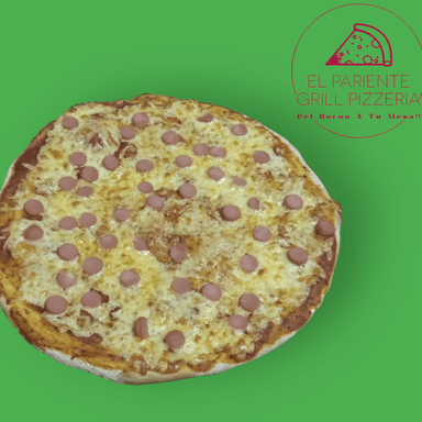 Pizza de salchicha.