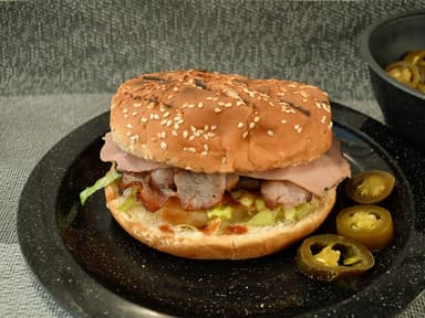 Hamburguesa Hawaiana Doble