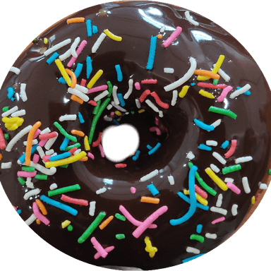 Dona Glaseado de Chocolate con Granillo de Colores