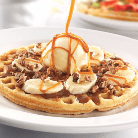 Waffle Arequipe y Banano