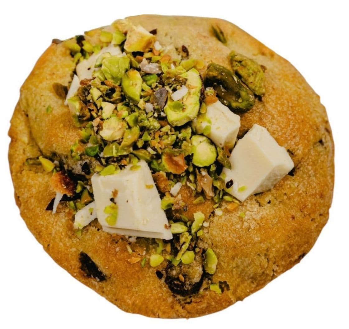 Galleta Pistache Con Chocolate Blanco.
