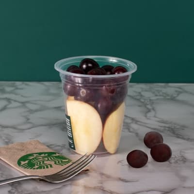 Fruta mixta (manzana con uva negra) 160 g