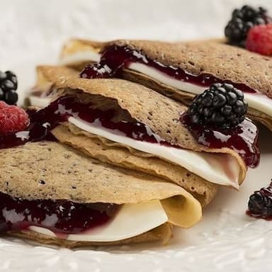 Crepa de philadelphia y mermelada