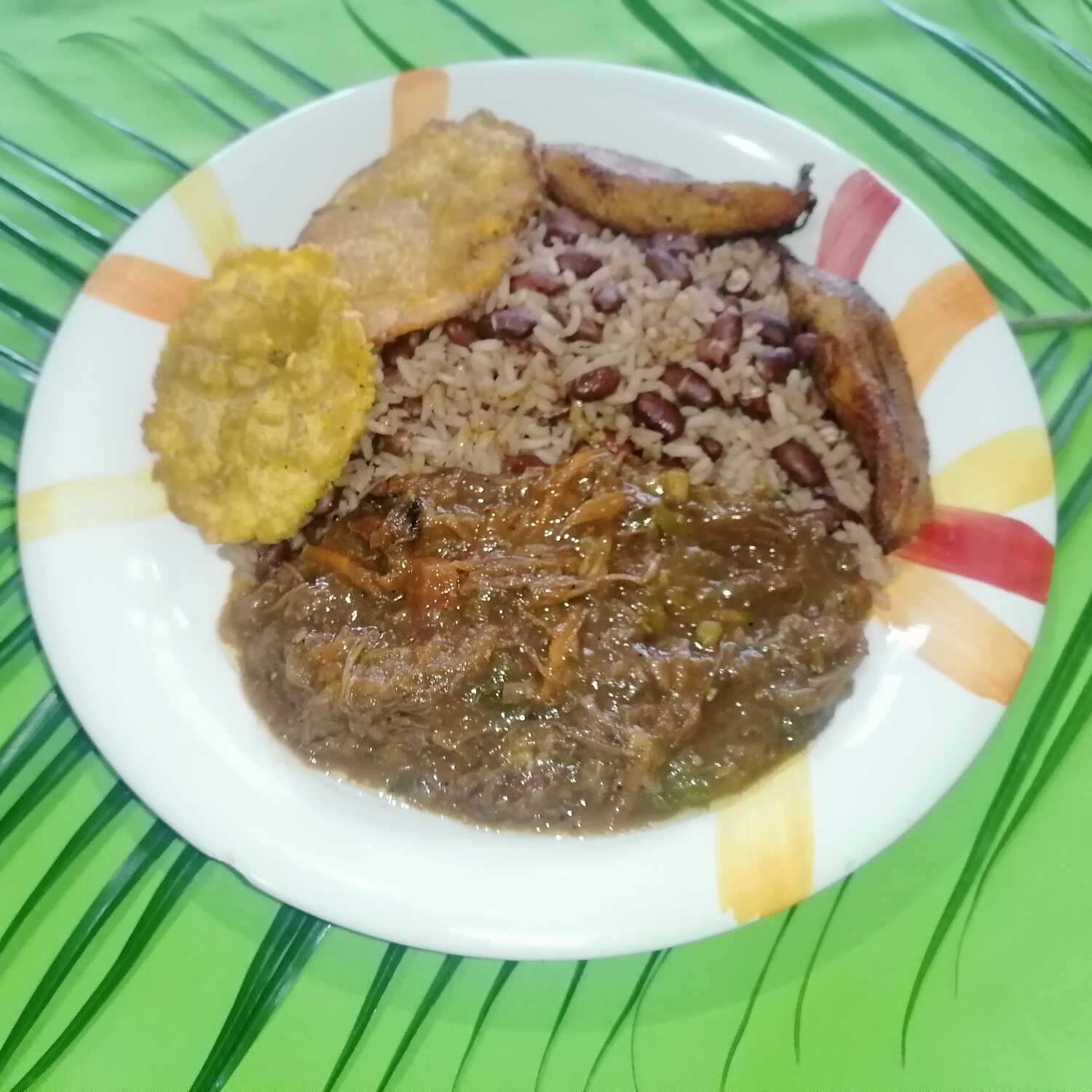 Rice and Beans con Carne Mechada