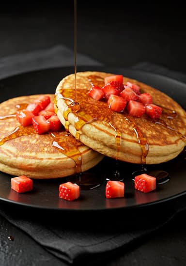 Pancakes con fresa